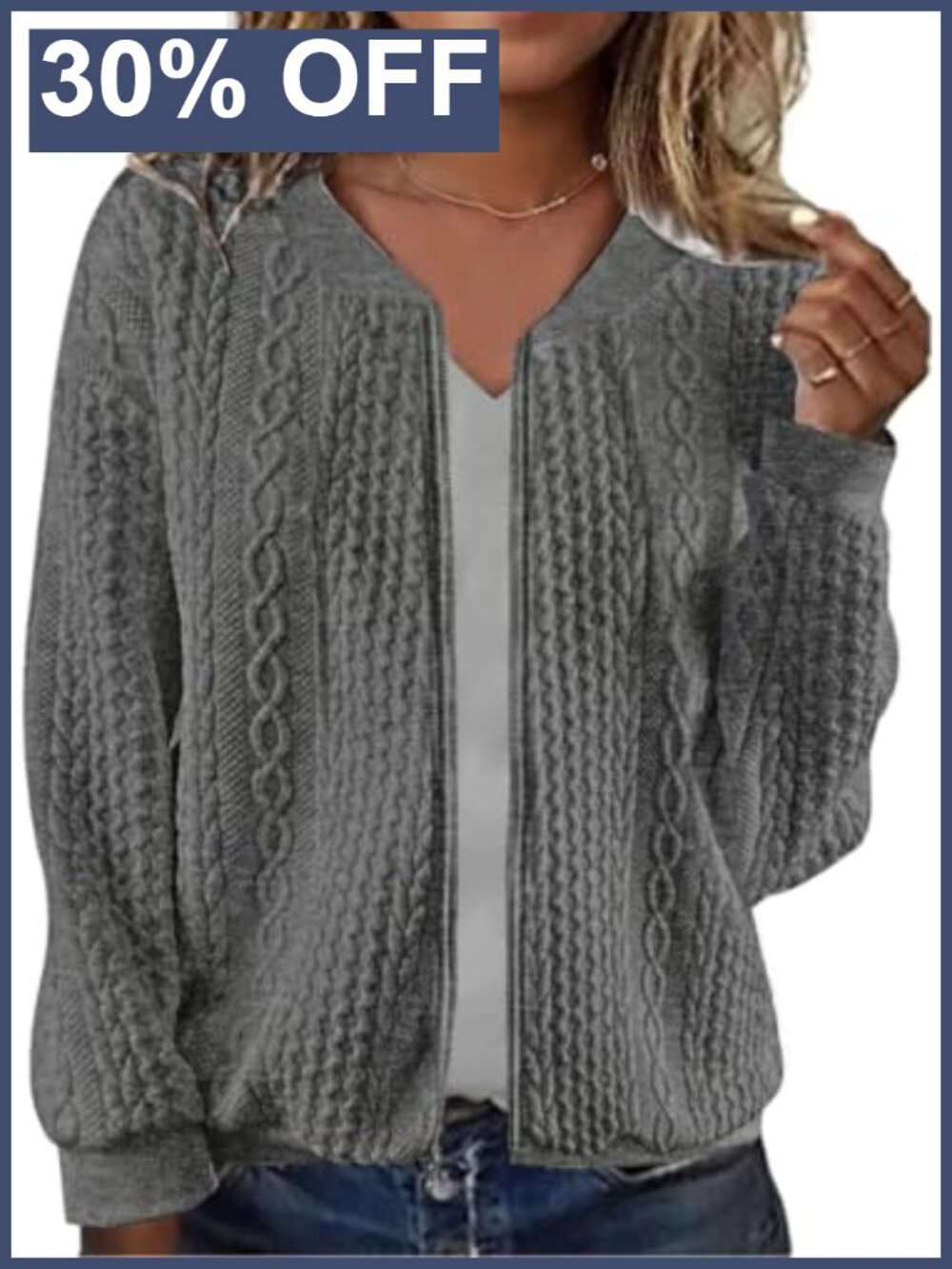 Women's Zip Up Sweatshirt Jacket Stand Collar Casual Coat with Pockets